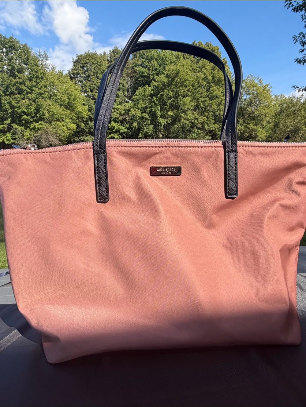Kate Spade May Street Lida Sparrow Rose Nylon Tote WKRU5749